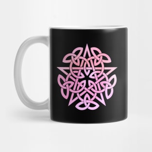 Pink Pentagram. Celtic knot Mug